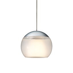 Obrázek pro produkt VÝPRODEJ VZORKU - Závěsné svítidlo BALINO pro systém SMART.TRACK matný chrom 24V DC LED 2700K 1050lm 11,2W bílý adaptér + satin sklo - OLIGO