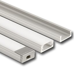 Obrázek pro produkt AKCE - Přisazený hliníkový profil PG 15x7mm vč.matného difuzoru 2m
