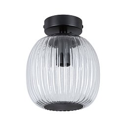Obrázek pro produkt LED stropní svítidlo Ruya IP44 E14 230V max. 20W sklo/černá mat - PAULMANN