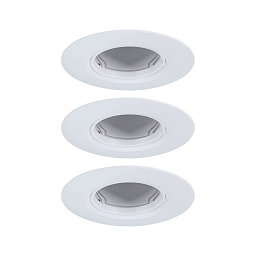 Obrázek pro produkt Vestavné svítidlo 3ks-sada nevýklopné kruhové 90mm GU10 max. 3x10W 230V bílá - PAULMANN