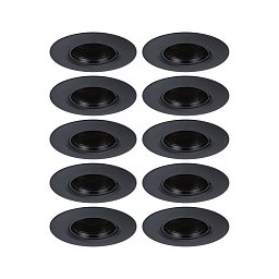 Obrázek pro produkt Vestavné svítidlo 10ks-sada nevýklopné kruhové 90mm GU10 max. 10x10W 230V černá - PAULMANN