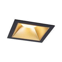 Obrázek pro produkt LED vestavné svítidlo 3-krokové-stmívatelné Cole Coin základní sada IP44 hranaté 88x88mm Coin 3x6W 230V stmívatelné 2700K černá/zlatá mat - PAULMANN