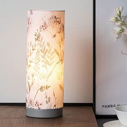 Obrázek pro produkt Stolní lampa Flowery Romance E14 110mm max. 20W béžová/šedá beton/len - PAULMANN