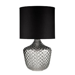 Obrázek pro produkt Stolní lampa Brilliant Jewel E27 315mm max. 20W kouřové sklo/černá sklo/látka - PAULMANN