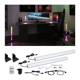 Obrázek pro produkt EntertainLED set Lightbar Dynamic RGB + stojan (2ks sada) 60 cm - PAULMANN