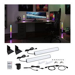 Obrázek pro produkt EntertainLED set Lightbar Dynamic RGB + stojan (2ks sada) 30 cm - PAULMANN