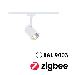 Obrázek pro produkt URail LED lištový spot Smart Home Zigbee 3.0 Luxe GU10 4,8W RGBW+ stmívatelné 230V bílá - PAULMANN