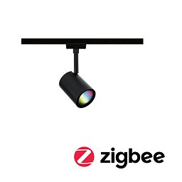 Obrázek pro produkt URail LED lištový spot Smart Home Zigbee 3.0 Luxe GU10 4,8W RGBW+ stmívatelné 230V černá mat - PAULMANN