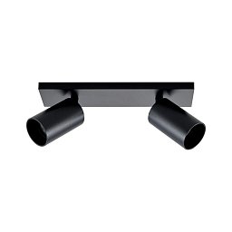 Obrázek pro produkt Deko-Light stropní přisazené svítidlo Can Tilt hranaté, 2x 7,5 W GU10, černá