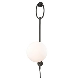 Obrázek pro produkt VÝPRODEJ VZORKU - Nástěnné svítidlo GINA ocel/sklo starobronz/opál E27 1x8W - HUDSON VALLEY (Mitzi)