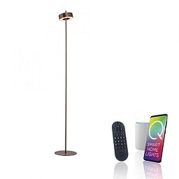 Obrázek pro produkt LED stojací svítidlo Q-ROTATE tmavá hnědá Smarthome ZigBee 2700-5000K - PAUL NEUHAUS