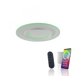 Obrázek pro produkt LED závěsné svítidlo Q-KALINA bílá stmívatelné Smarthome s aplikací ZigBee RGB/2700-5000K - PAUL NEUHAUS