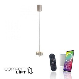 Obrázek pro produkt Závěsné svítidlo Q-ROTATE 1 ramenné hliník nastavitelná výška Smart Home ZigBee 2700-5000K - PAUL NEUHAUS