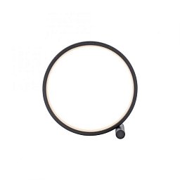 Obrázek pro produkt MINI RITUS LED stolní lampa černý kruh minimalistické šňůrový vypínač 3000K - JUST LIGHT
