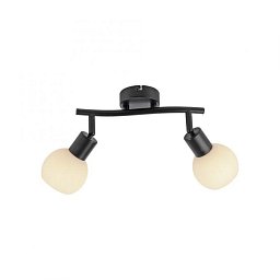 Obrázek pro produkt LOKI LED stropní svítidlo 2 ramenné černé otočné spoty nadčasový design 3000K - JUST LIGHT