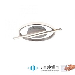 Obrázek pro produkt KORSA LED stropní svítidlo stříbrné paměťová funkce SimplyDim 3000K - JUST LIGHT
