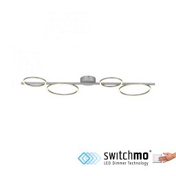 Obrázek pro produkt MINI RITUS LED stropní svítidlo stříbrné kruhová forma paměťová funkce krokově stmívatelné 3000K - JUST LIGHT