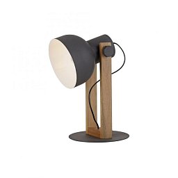Obrázek pro produkt CUP 2.0 stolní lampa černá dřevo z akácie nastavitelná výška industriální - JUST LIGHT