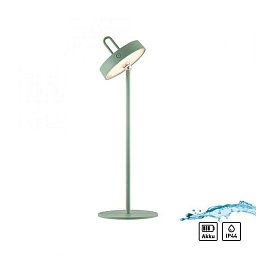 Obrázek pro produkt AMAG LED stolní lampa zelená na baterie dotykový stmívač ochrana proti stříkající vodě USB 2700K - JUST LIGHT