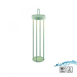 Obrázek pro produkt ANSELM LED stolní lampa na baterie zelená 50cm dotykový stmívač IP44 zahradní svítidlo 2700K - JUST LIGHT