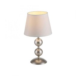 Obrázek pro produkt SIENA stolní lampa krémová bronzová s bílým textilním stínítkem šňůrový vypínač - JUST LIGHT
