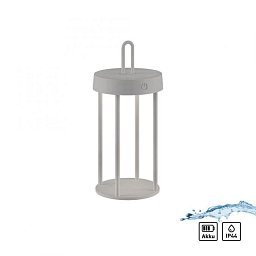 Obrázek pro produkt ANSELM LED stolní lampa na baterie mobilní 28cm dotykový stmívač IP44 zahradní svítidlo 2700K - JUST LIGHT