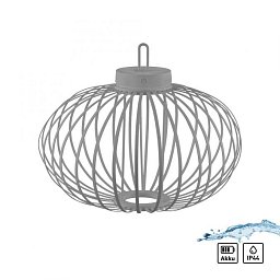 Obrázek pro produkt AKUBA LED stolní lampa průměr 46cm moblní na baterie USB IP44 stmívatelné dotykem 2700K - JUST LIGHT