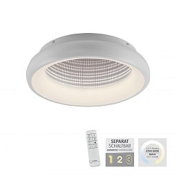 Obrázek pro produkt SPECCIO LED stropní svítidlo bílé s tunelovým efektem stmívatelné dálkový ovladač CCT 2700-5000K - JUST LIGHT