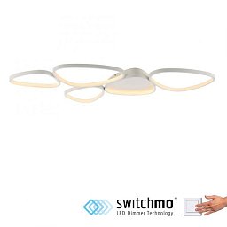 Obrázek pro produkt PEBBLES LED stropní svítidlo bílé paměťová funkce do obývacího pokoje krokově stmívatelné 3000K - JUST LIGHT