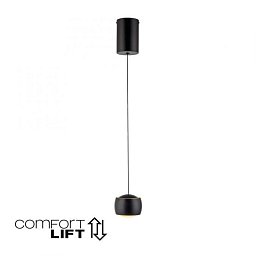 Obrázek pro produkt BALLINI LED závěsné svítidlo černé 1 ramenné nastavitelná výška do jídelny 3000K - JUST LIGHT