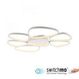 Obrázek pro produkt PEBBLES LED stropní svítidlo bílé stmívatelné běžným vypínačem paměťová funkce krokově stmívatelné 3000K - JUST LIGHT