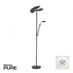 Obrázek pro produkt PURE Mutil LED stojací lampa se čtecí lampou stmívatelné 2700-5000K antracit - PAUL NEUHAUS