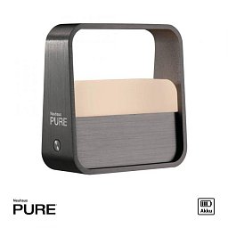 Obrázek pro produkt LED stolní lampa Pure Go šedá na baterie dotykový vypínač USB 2700K - PAUL NEUHAUS
