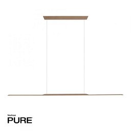 Obrázek pro produkt Závěsné svítidlo PURE Surface 160x25 nastavitelná výška 3000K bronz - PAUL NEUHAUS