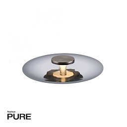 Obrázek pro produkt LED stolní lampa PURE Vitrum dotykový vypínač stmívatelné 2700K platina / kouřová - PAUL NEUHAUS