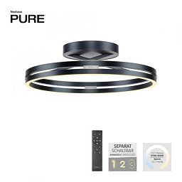 Obrázek pro produkt LED stropní svítidlo PURE Loop dálkový ovladač 2700-5000K šedá mystic - PAUL NEUHAUS