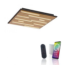 Obrázek pro produkt LED nástěnné a stropní svítidlo Q-AKUSTIK dřevo, přírodní Smarthome ZigBee 2700-5000K - PAUL NEUHAUS