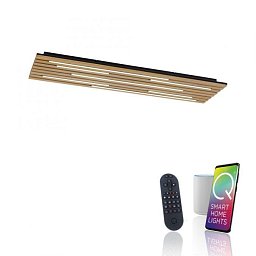 Obrázek pro produkt LED nástěnné a stropní svítidlo Q-AKUSTIK dřevo, přírodní Smarthome ZigBee 2700-5000K - PAUL NEUHAUS