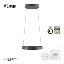 Obrázek pro produkt LED závěsné svítidlo PURE E-Clipse elektrické 2700-5000K šedá - PAUL NEUHAUS
