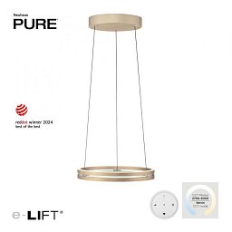 Obrázek pro produkt LED závěsné svítidlo PURE E-Loop matná mosaz elektrické 2700-5000K - PAUL NEUHAUS