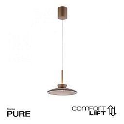 Obrázek pro produkt LED závěsné svítidlo PURE Moon nastavitelná výška 2700K bronz / tmavý amber - PAUL NEUHAUS