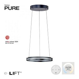 Obrázek pro produkt LED závěsné svítidlo PURE E-Loop elektrické 2700-5000K šedá mystic - PAUL NEUHAUS