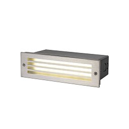 Obrázek pro produkt Cihelná síť vestavné svítidlo, obdélníkové, 3000K, 5W, IP55, černá - BIG WHITE (SLV)