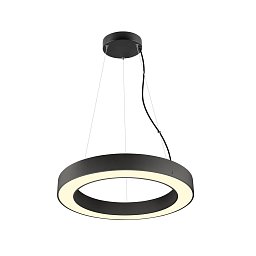 Obrázek pro produkt MEDO® RING 60 závěsné svítidlo, délka závěsu 300 cm, 3000/4000K, 110°, DALI, černá barva. - BIG WHITE (SLV)