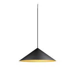 Obrázek pro produkt MAGICO 55 závěsné svítidlo, E27, délka závěsu 180cm, 1x max. 10W, matná černá / zlatá - BIG WHITE (SLV)