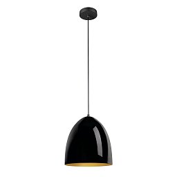 Obrázek pro produkt PRO CONE 30 závěsné svítidlo, délka závěsu 250cm, E27, 1x max. 60W, černá / zlatá - BIG WHITE (SLV)