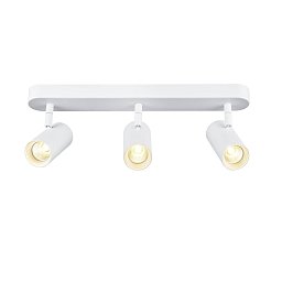 Obrázek pro produkt NOBLO® nástěnné a stropní svítidlo, trojité, kulaté, 3000K, 19W, PHASE, 32°, bílé - BIG WHITE (SLV)
