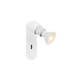 Obrázek pro produkt PURI 2.0 Basic nástěnné a stropní svítidlo, vypínač, kulaté, 1x max. 6W GU10, bílé - BIG WHITE (SLV)
