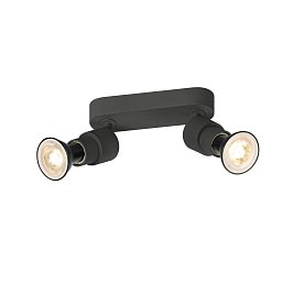 Obrázek pro produkt PURI 2.0 Basic nástěnné a stropní svítidlo, 2 x max. 6W GU10, černá - BIG WHITE (SLV)