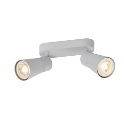 Obrázek pro produkt PURI 2.0 Cone nástěnné a stropní svítidlo pro povrchovou montáž, dlouhé, 2 x max. 6W GU10, šedé - BIG WHITE (SLV)
